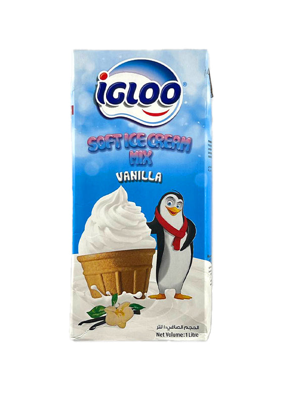 ICLOO SOFT ICE CREAM MIX VANILLA 1 LITER