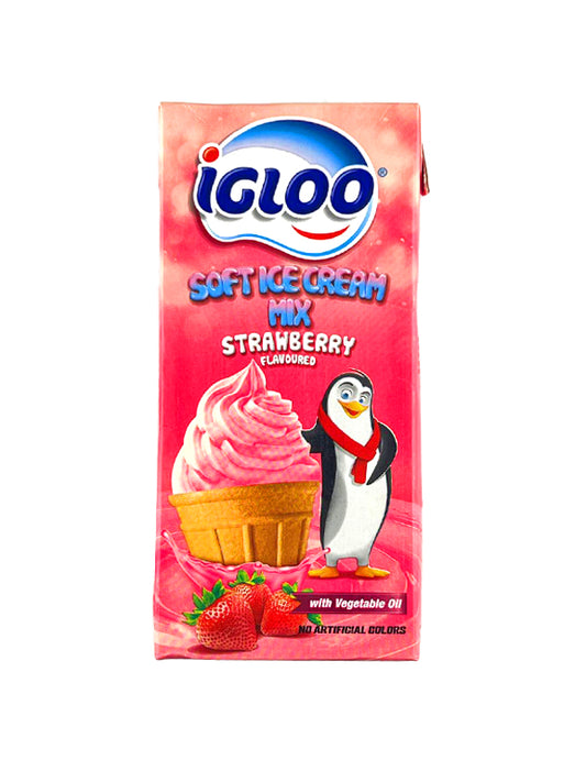 ICLOO SOFT ICE CREAM MIX STRAWBERRY 1 LITER